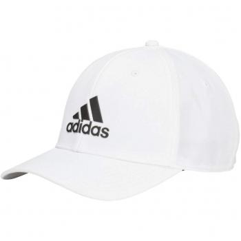 adidas Hombre Insignia de Deporte Gris Brezo Gorra de Béisbol - Blanco, One Size