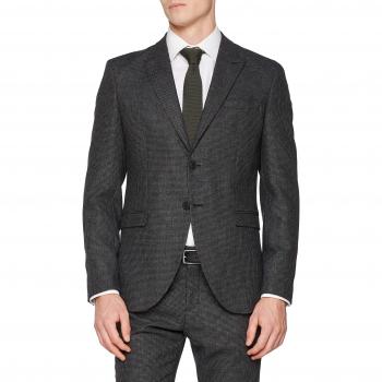 SELECTED HOMME Slhslim-leediver Dk Strc BLZ B Noos Chaqueta de Traje, Gris
