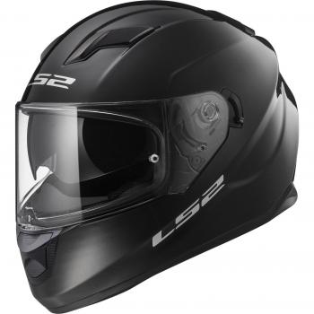 LS2 - Casco integral Stream Evo, color negro barnizado, talla XXL