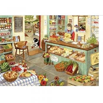 Farm Shop 1000 Piece Jigsaw Puzzle - Artist Illustrated Scenic Landscape
