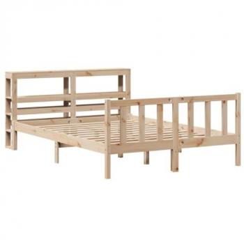 Cama sin colchón 160x200 cm en madera maciza de pino