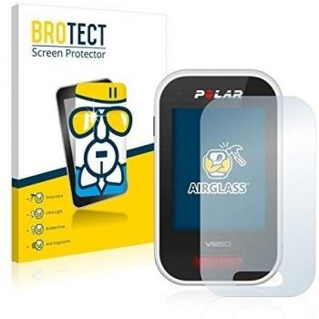 BROTECT Protector Pantalla Cristal Híbrido Compatible con Polar V650 Protector Vidrio - [Dureza 9H, Anti-arañazos]