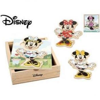 Puzzle de madera Minnie Disney de 19 piezas