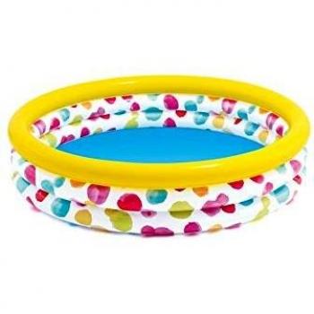 Intex 58439NP - Piscina hinchable 3 aros círculos 147 x 33 cm, 330 litros