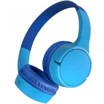 Auriculares Inalámbricos Belkin Soundform Mini para Niños, Bluetooth, On-Ear, 30 Horas de Autonomía, USB Tipo C, Azul