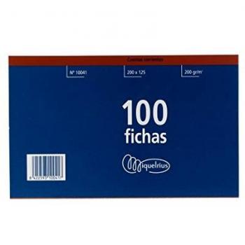 Miquelrius - 100 Fichas, Cuentas Corrientes, Debe Haber Saldo, 100 x 150 mm