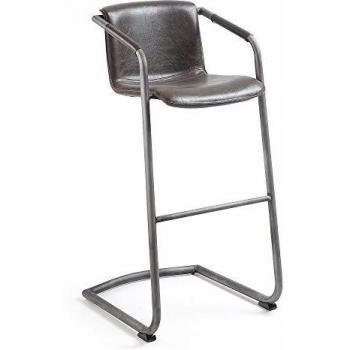 Kavehome Taburete Tribe 105cm, marrón oscuro
