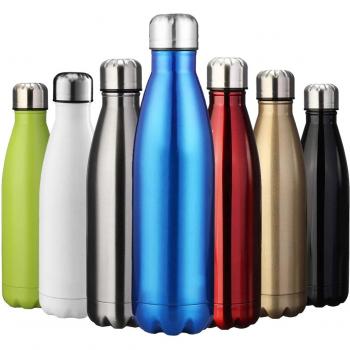 ZUSERIS Botella Aislada al Vacío de Acero Inoxidable Portátil Térmica Libre de BPA, para Ejercicio Excursión Viajar Alpinismo Camping Deportes -