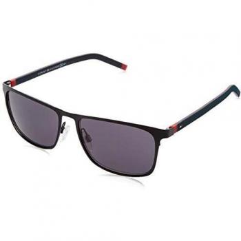 TOMMY HILFIGER Men's TH 1716/S Sunglasses, MTBLUERED, 57