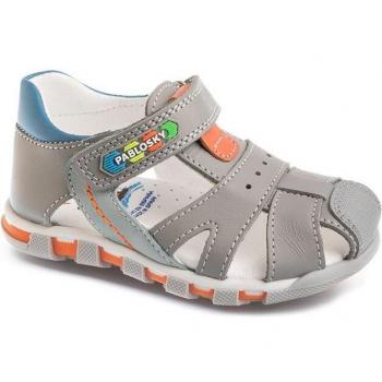 Sandalias Bebé Niño Pablosky de Piel Gris 028051