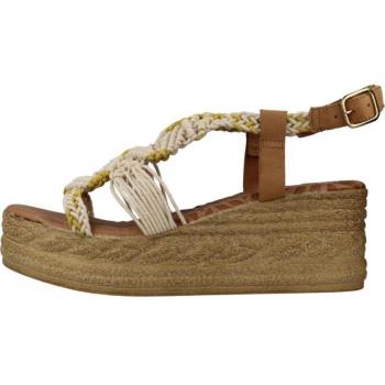 MTNG 50595 Zapatillas de esparto con cuña en color blanco
