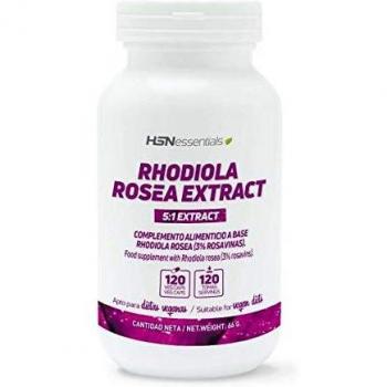 Rhodiola Rosea de HSN | 400mg | Suministro 2 Meses | Extracto 5:1 con 3% de Rosavinas | Reduce el Estrés + Mejora el Estado de Ánimo | Vegano, Sin Gluten, Sin Lactosa, 120 Cápsulas Vegetales