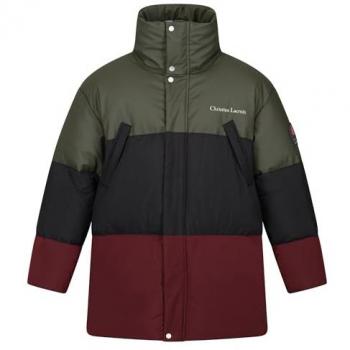Regatta x Christian Lacroix Men's XXL Dark Khaki & Black Water-Repellent Baffled Jacket