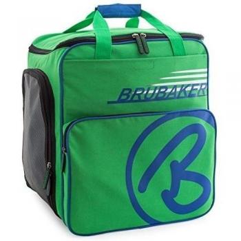BRUBAKER 'Super Champion 2.0' Bolso para Deporte - Mochila Porta Botas De Esquí - Verde/Azul