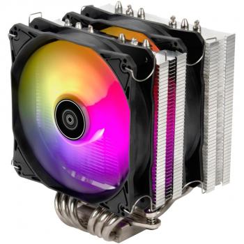 SilverStone Hydrogon D120 ARGB - Disipador de CPU 12 cm con ventiladores duales y 6 heatpipes, compatible con múltiples sockets (LGA1156, LGA1155, LGA2011, L