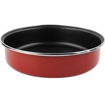 MAGEFESA PRAGA MOLDE CIRCULAR 28 CM, ACERO ESMALTADO VITRIFICADO GRANATE, INDUCCIÓN Y LAVAVAJILLAS