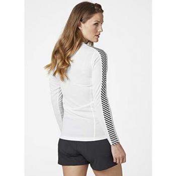 Helly Hansen W HH LIFA Crew Camiseta Manga Larga, Mujer, White, M