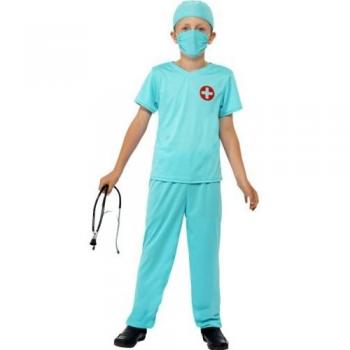 Disfraz de Cirujano Azul para Niño - Talla S