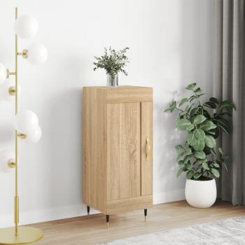 Aparador de madera de ingeniería 34,5x34x90 cm - Mueble de Almacenaje para Salón, Buffet, Armario Auxiliar y de Almacenamiento en color roble Sonoma