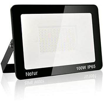 100W LED Foco exterior, 3000K Blanco cálido Impermeable IP65 Proyector Foco LED Luces de Seguridad Floodlight Led para jardín, garaje, fábrica[Clase de eficiencia energética A]
