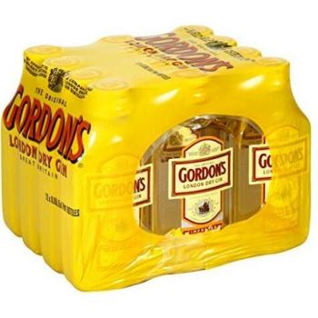 Pack de 12 Mini Botellitas Ginebra Gordon's 50ml 37,5º