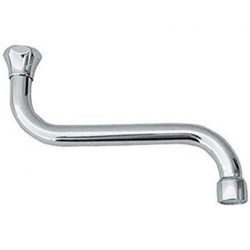 Canna para lavabo mural serie Artos 25 cm con tecnología Dianhydro y Dianflex
