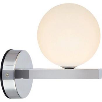 Aplique de baño Stream Metal Cromo 1 bombilla 12cm IP44