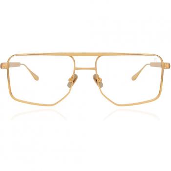 Anna-Karin Karlsson LE CHAP - OPTICAL Gold Women's Eyeglasses 58mm Frame Only - Blue Light Block Available