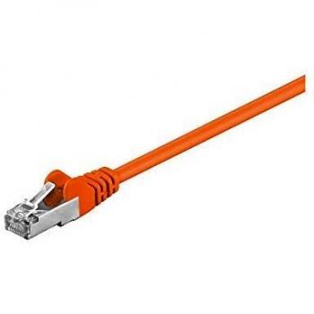 Cable de red CAT 5e, SF/UTP, Naranja, 0.5 m