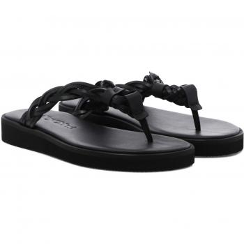 See By Chloé Women's New Gaucho Sandals in Black | Size 38 | SB40052A17064999
