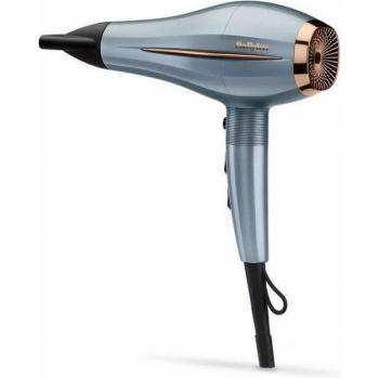 Secador de Pelo BaByliss D251PE - Denim Luxe, 2200W, Ligero, Motor DC High Torque, Concentrador Incluido