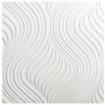 Paintable Heavy Duty White Geometric Wallpaper