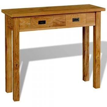 Console Table Solid Teak 90x30x80 cm vidaXL