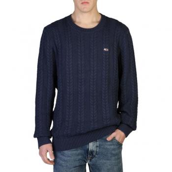 Jersey de punto con nudos en color azul marino para hombre de la marca Tommy Jeans