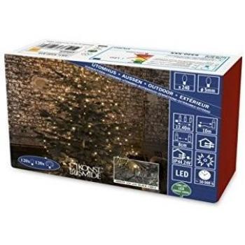 Guirnalda LED para Árbol de Navidad con Anillo, 8 Cadenas Brillantes, Color Ámbar, 24V