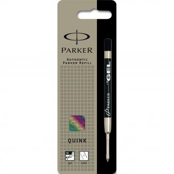 Parker - Set de 3 Recargas de Tinta Gel Z46, Punta Media, Color Negro