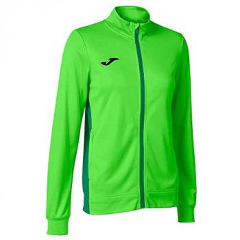 Joma Women's Winner II Fluorescent Green Zip Sweat Jacket