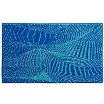 Base b3646-16244 Karim Rashid Concept 13 alfombrilla de baño, 60 x 100 cm, azul/turquesa