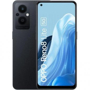 OPPO Reno8 Lite 5G 8GB RAM 128GB Cosmic Black Dual SIM Smartphone con Cámara Cuádruple 64+2+2+16 MP, Batería de 4500mAh y Carga Rá