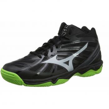 Mizuno Wave Hurricane 3 Mid, Zapatillas de Voleibol Mujer, Verde Claro Verde 37, 42.5 EU