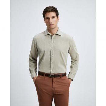 Camisa de hombre sport liso pana lavada manga larga Emidio Tucci