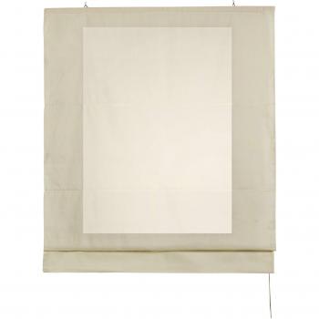 Estores Basic 20031 Estor Plegable sin Varillas, Tela, Crudo, 120x175 cm