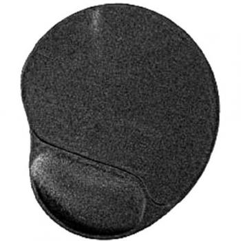 Gembird MP-GEL-BLACK - Alfombrilla de ratón con reposamuñecas