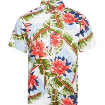 Superdry Vintage Hawaiian Short Sleeve Shirt for Men in White
