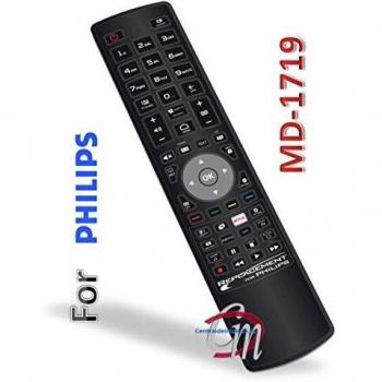 Telecomando de Repuesto Multifuncional para Televisores Philips con Tecla Netflix