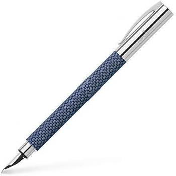 Pluma Estilográfica Faber-Castell Ambition OpArt Agua Profunda Plumin Medio