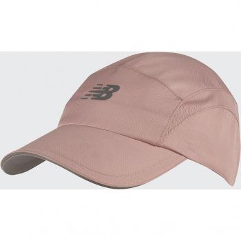 Gorra de running New Balance LAH91003 Performance 5P V3 rosa perlado