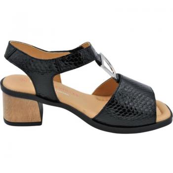 Zapatos de Vestir para Mujer Doctor Cutillas, color negro, modelo con tacón grueso y diseño elegante