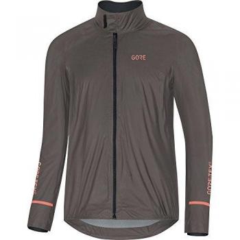GORE Wear Chaqueta impermeable de ciclismo en carretera para hombre, M, Gris, 100277