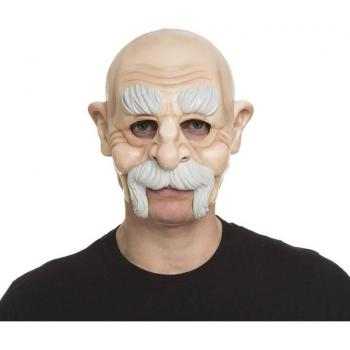 Máscara de Anciano con Bigote sin Barbilla